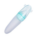 90ml Squeeze Baby Spoon Feeder Biberon en silicone de qualité alimentaire avec cuillère